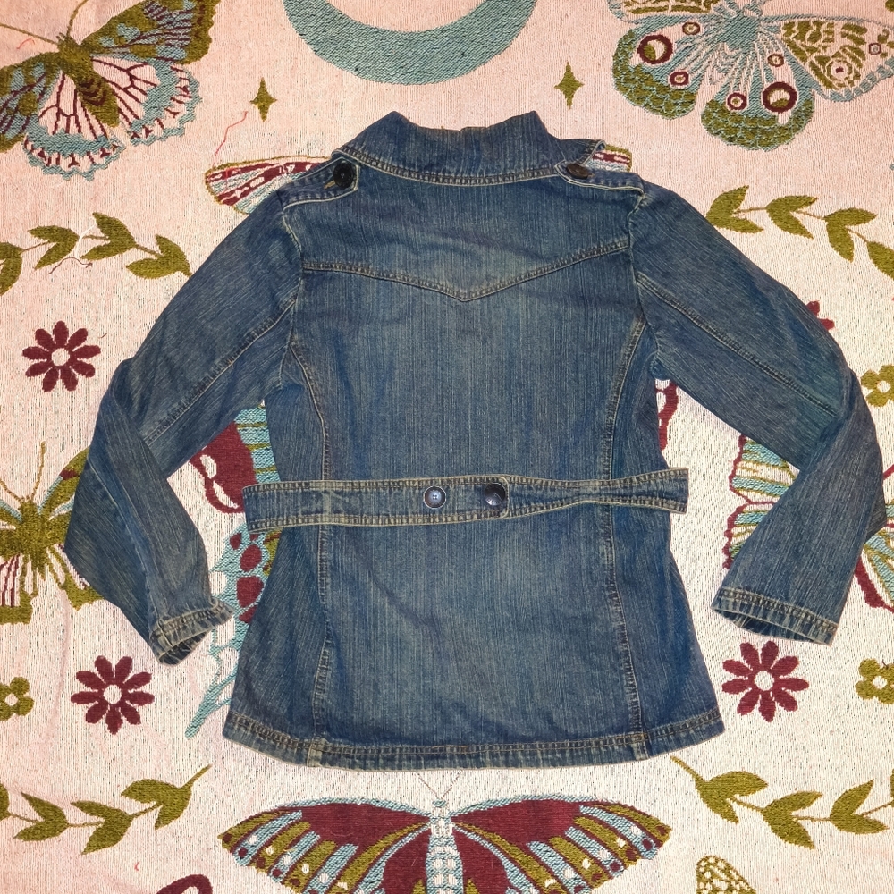 Y2K 2000's Mudd Double-Breasted Blue Jean Jacket - Picture 5 of 9